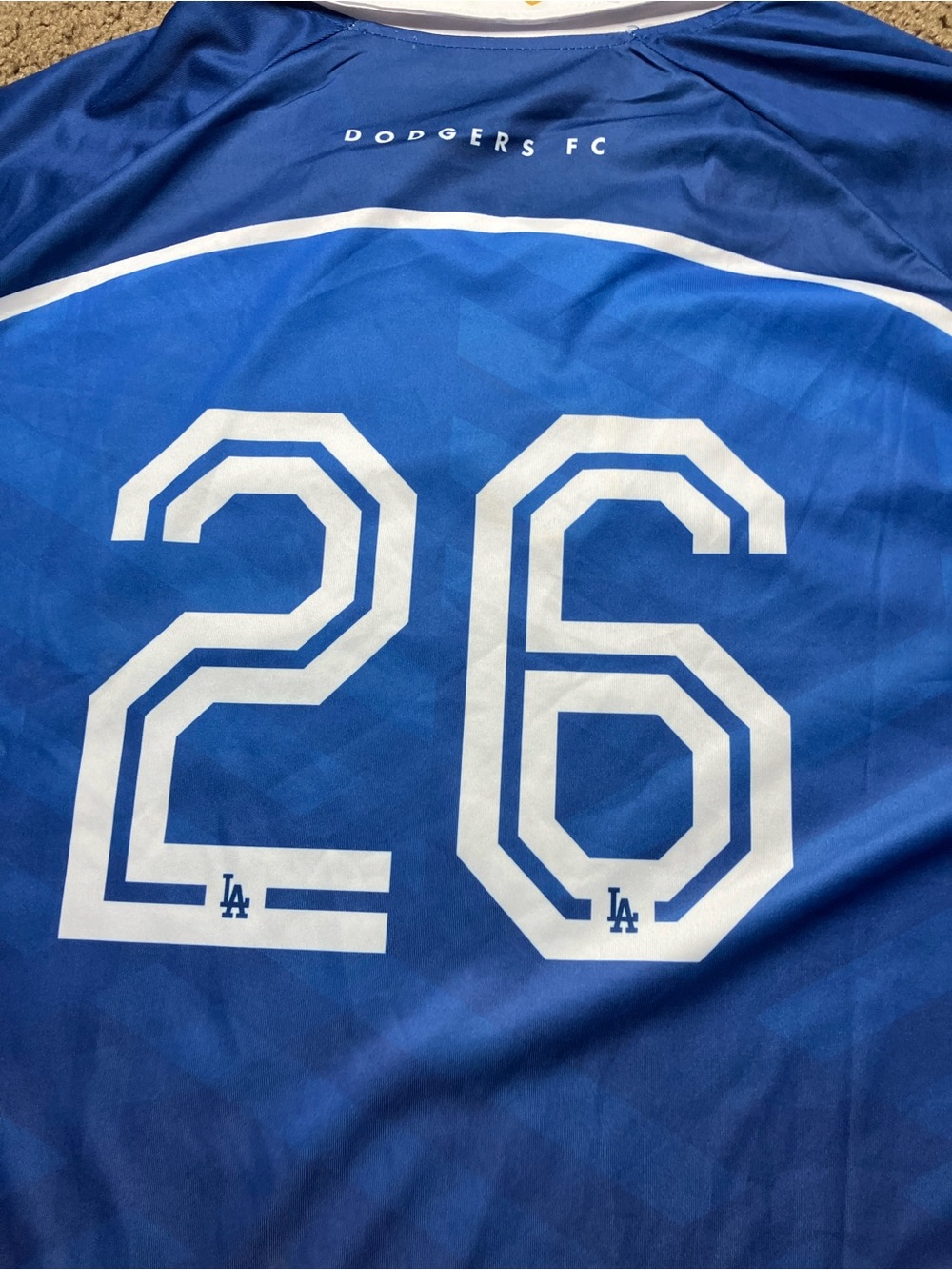 Los Angeles Dodgers Soccer Jersey Mens Size XL Blue MLB Baseball - Picture 4 of 8